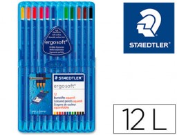 12 lápices de colores Staedtler Ergosoft acuarelables